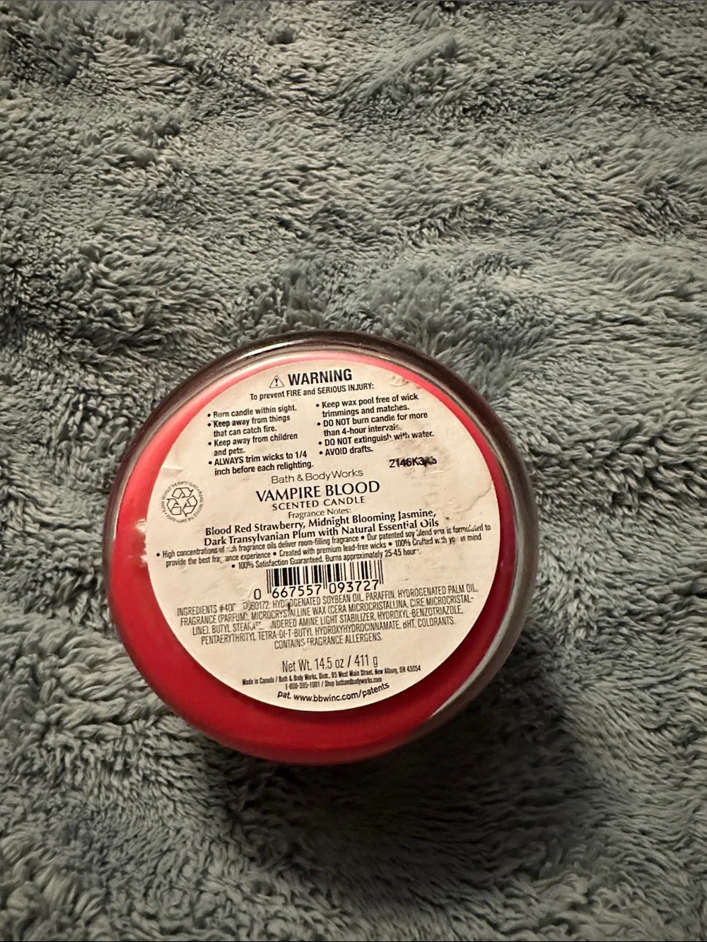 Bath & Body Works scented jar